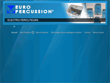 Tablet Screenshot of euro-percussion.com